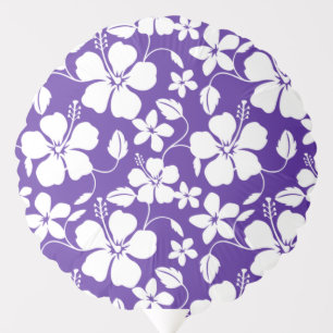HAWAIIAN HULA (HIBISCUS) PURPLE BALLOON