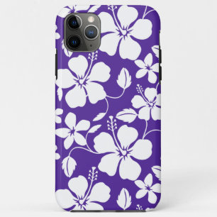 HAWAIIAN HULA (HIBISCUS) PURPLE iPhone 11 PRO MAX CASE