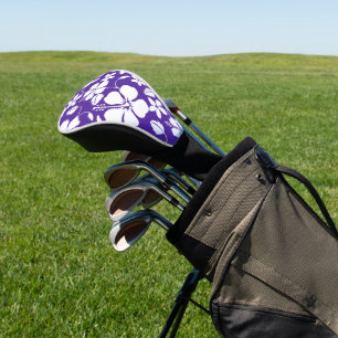 HAWAIIAN HULA (HIBISCUS) PURPLE GOLF HEAD COVER