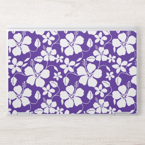 HAWAIIAN HULA HIBISCUS PURPLE HP LAPTOP SKIN