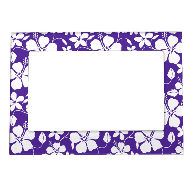 HAWAIIAN HULA (HIBISCUS) PURPLE MAGNETIC FRAME (Front)