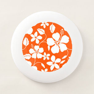 HAWAIIAN HULA (HIBISCUS) VERY ORANGE Wham-O FRISBEE