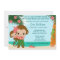 Hawaiian Hula Monkey Baby Shower invitation Beach