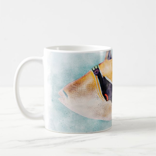 Hawaiian Humuhumunukunukuapuaa Trigger Fish Coffee Mug (Left)