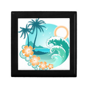Hawaiian Island 1 Jewelry Box