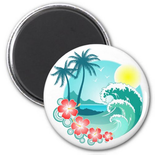 Hawaiian Island 3 Magnet