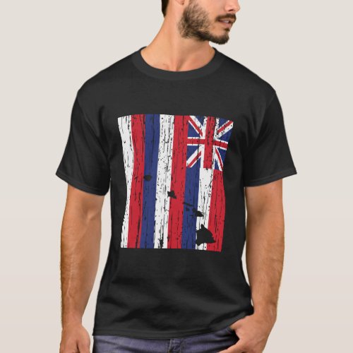 Hawaiian Island Chain Hawaiian Flag Hoodie T_Shirt