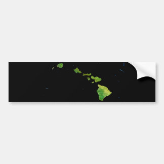Hawaiian Island Chain in Abstract Art Bumper Sticker