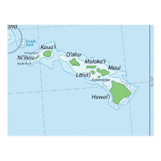 Hawaiian Island Chain Map Postcard Zazzle Com   Hawaiian Island Chain Map Postcard R10b56e973fc4410d8dd302cddce8cd54 Vgbaq 8byvr 540 