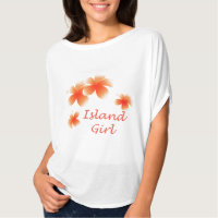 Hawaiian Island Girl Floral Luau Flowy Top