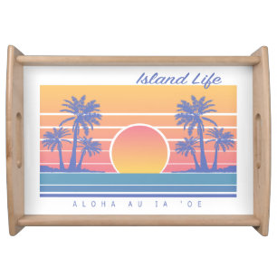 Hawaiian Island Life Serving Tray