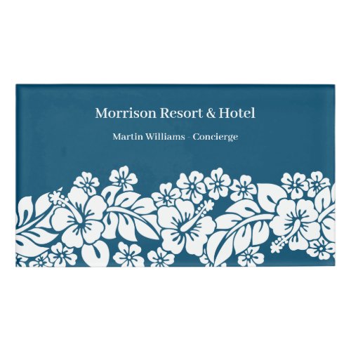 Hawaiian Island Style Hotel And Resort Concierge Name Tag