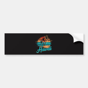Hawaiian Island Tropical Hawaii Vacation Bumper Sticker
