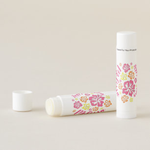 Hawaiian Island Tropical Hibiscus Flowers Birthday Lip Balm