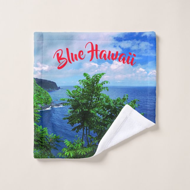 Hawaiian Island Tropical Paradise Wash Cloth (Wash Cloth)