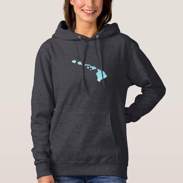 Hawaiian Islands American Apparel Fleece Hoodie (Front)