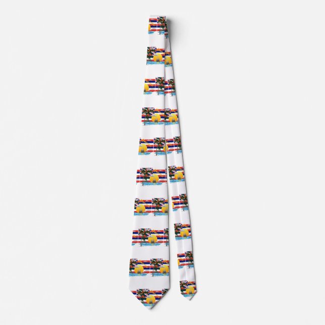 Hawaiian Islands Flag Neck Tie (Front)