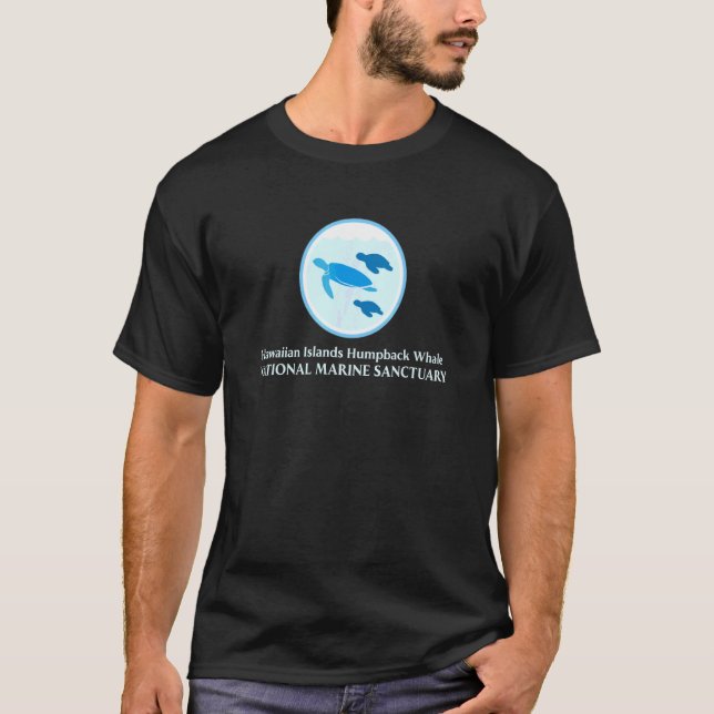 Hawaiian Islands Humpback Whale National Marine Sa T-Shirt (Front)