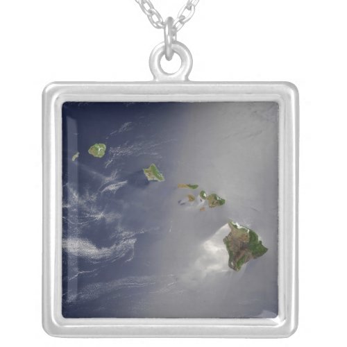 Hawaiian Islands Silver Plated Necklace
