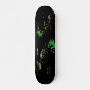 Hawaiian Islands Skateboard Deck