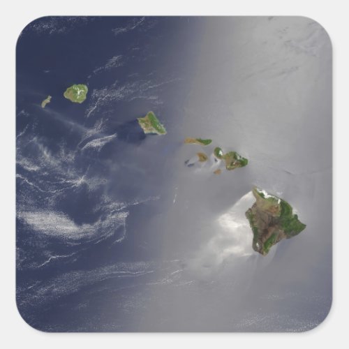 Hawaiian Islands Square Sticker