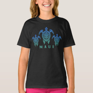 Hawaiian Islands Vintage Sea Turtle Souvenir Maui T-Shirt
