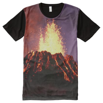 Hawaiian Islands Volcano All-Over-Print T-Shirt