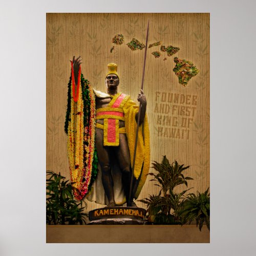 Hawaiian King Kamehameha I Poster