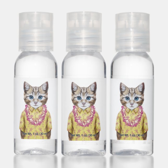 Hawaiian Kitty Cat Hand Sanitizer (Set)