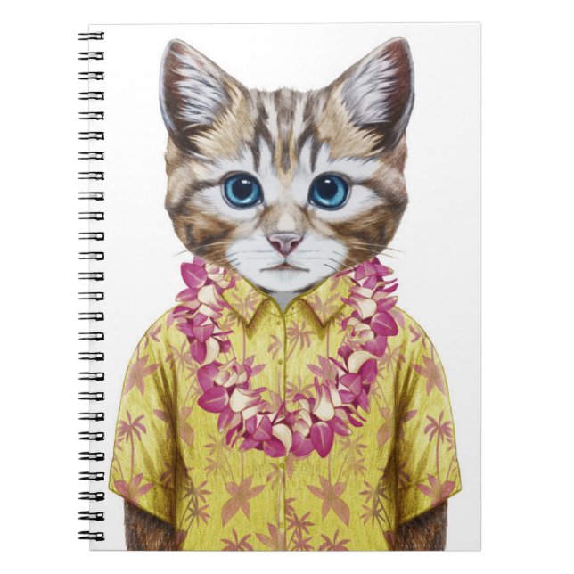 Hawaiian Kitty Cat Notebook (Front)