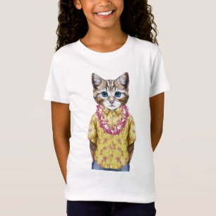 Hawaiian Kitty Cat T-Shirt
