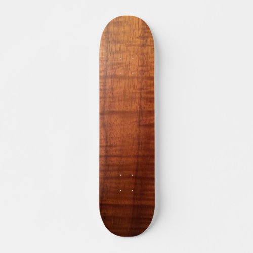 Hawaiian Koa Wood Design Skateboard