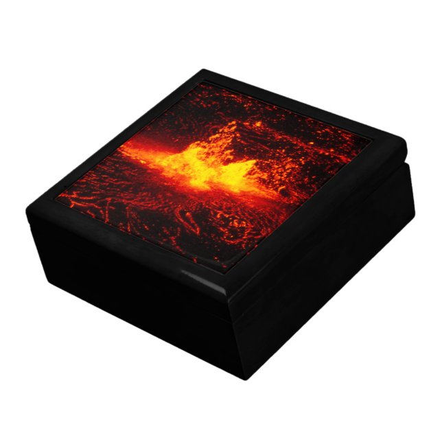 Hawaiian Lava Flow Keepsake Box (Side)