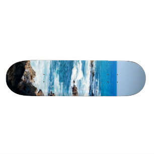Hawaiian Lava Ocean Coast Line Hawaii Waves Skateboard Deck