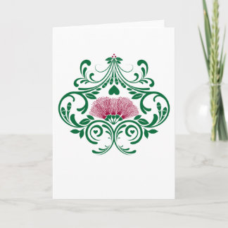 Hawaiian Lehua Flower Greeting Card