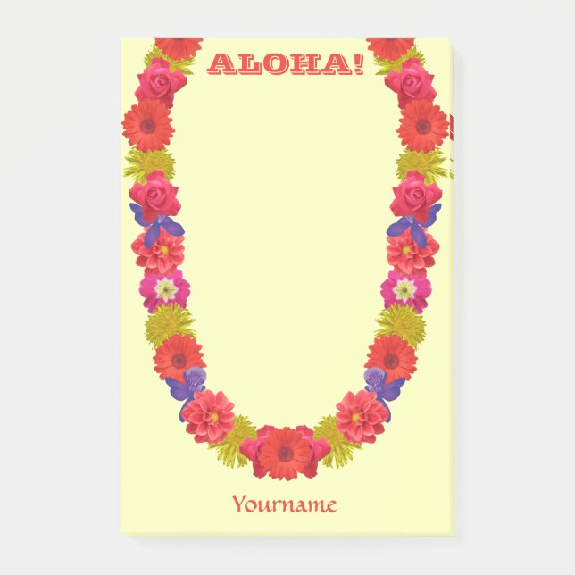 Hawaiian Lei Notes (Front)