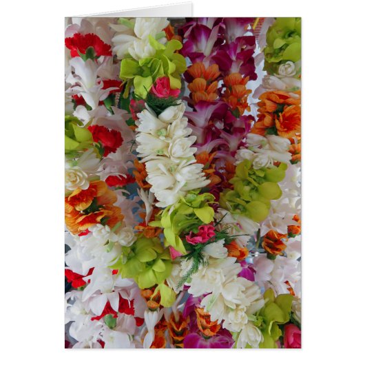 Hawaiian Lei Stand Cards (Front)