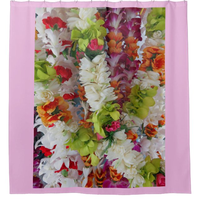 Hawaiian Lei Stand Shower Curtain (Front)