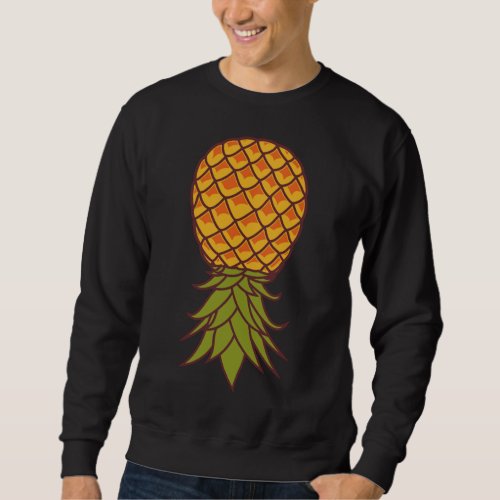 Hawaiian Lifestyle Pineapple Upside Down Tropical  Sweatshirt