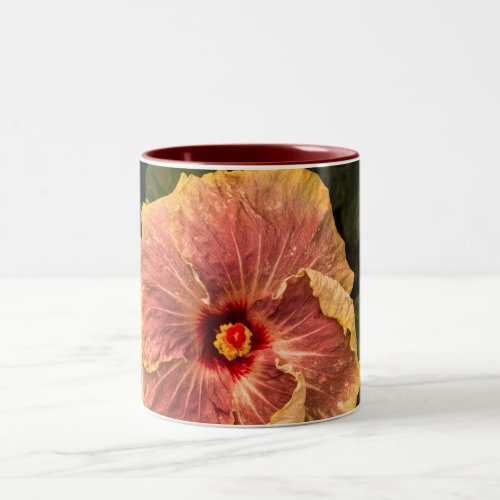 Hawaiian Lilac Hibiscus from Kauai Two_Tone Coffee Mug