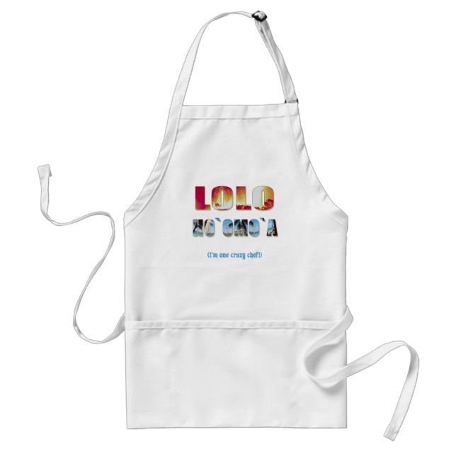 Hawaiian "Lolo Ho`omo`a" Chef's Apron (Front)