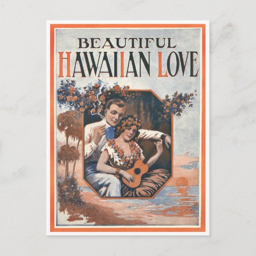 Hawaiian Love Postcard