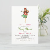 Hawaiian Luau Baby Shower Invitation (Standing Front)