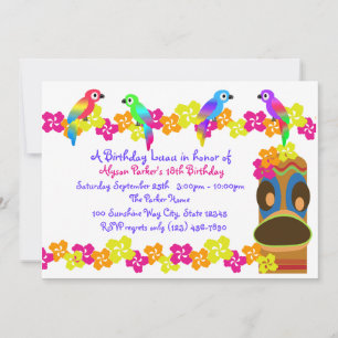 Hawaiian Luau Invitation
