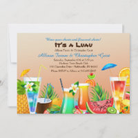 Hawaiian Luau Invitation