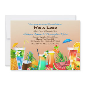 Hawaiian Luau Invitation