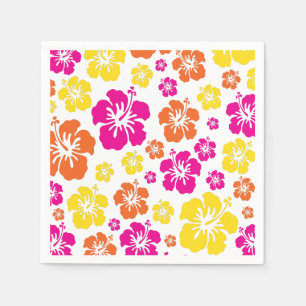 Hawaiian Luau Kids Birthday Party Napkins