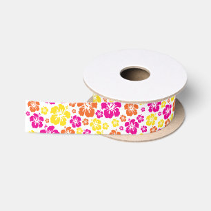 Hawaiian Luau Kid's Birthday Party Satin Ribbon
