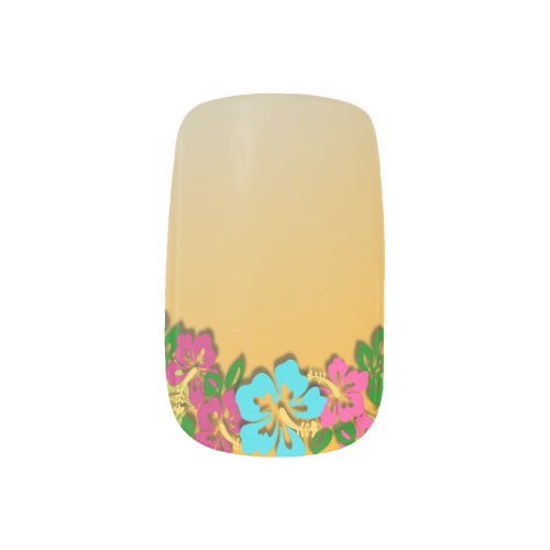 Hawaiian Luau Nail Art