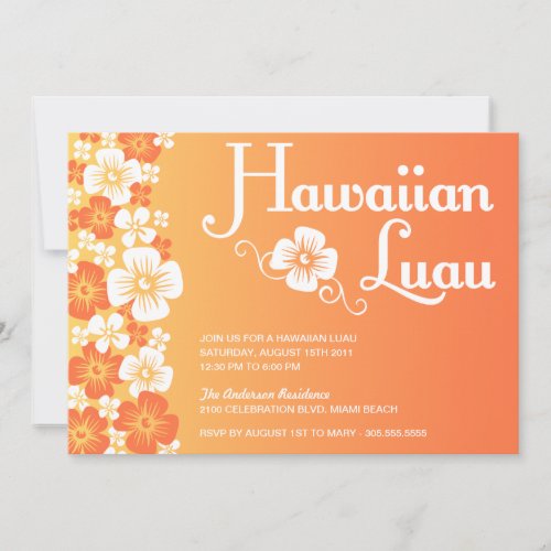 HAWAIIAN LUAU | PARTY INVITATIONS